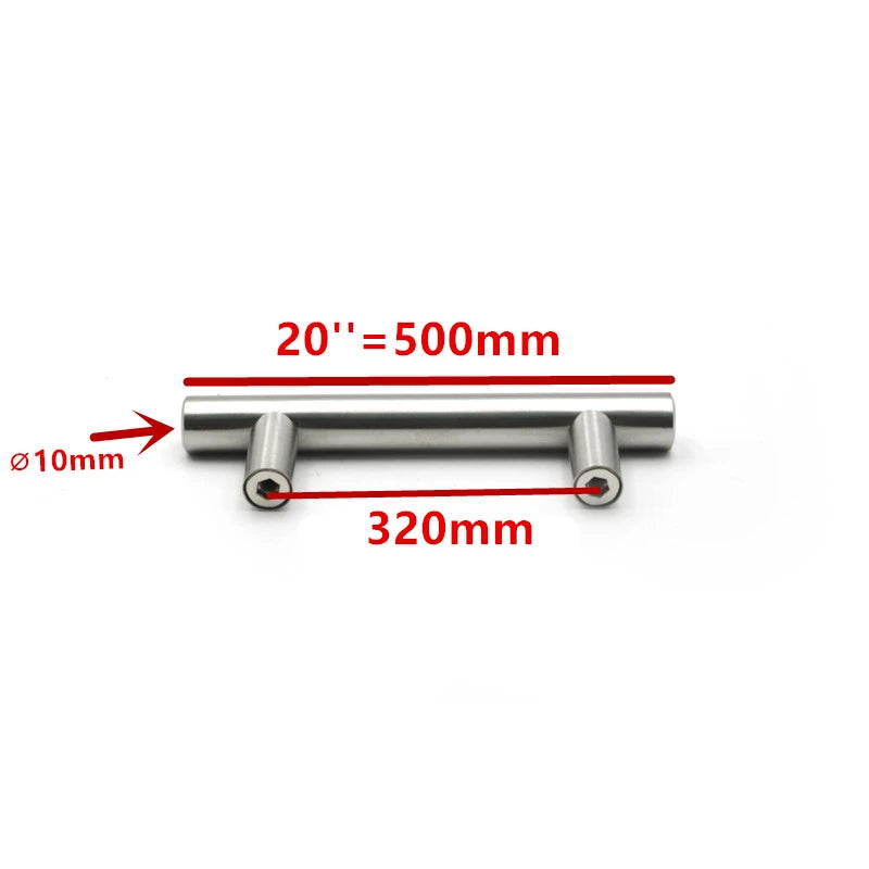 Modern Stainless Steel Kitchen Door Cabinet T Bar Handle Pull Knob cabinet knobs furniture handle cupboard drawer handle