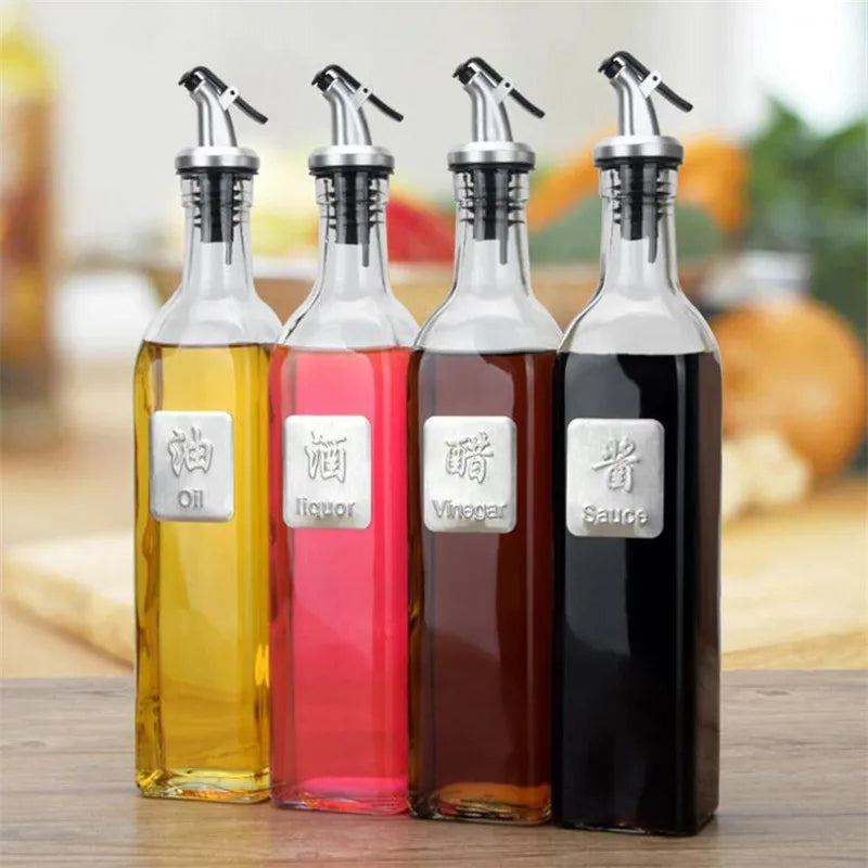 1/3Pcs Oil Bottle Stopper Lock Plug Seal Leak-proof Rubber Nozzle Sprayer Liquor Dispenser Wine Pourer Kitchen Bar Tool