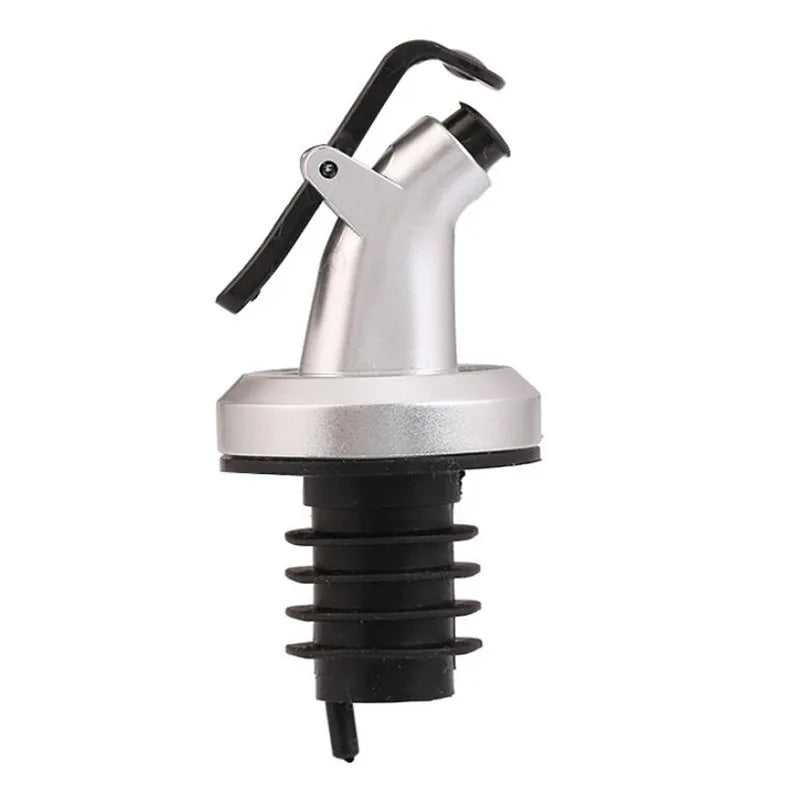 2pcs Oil and Vinegar Cruet Dispenser Wine Pourers with Drip-free Spouts Stainless Steel Oil-Dispenser for Oil Wine For Kitchen