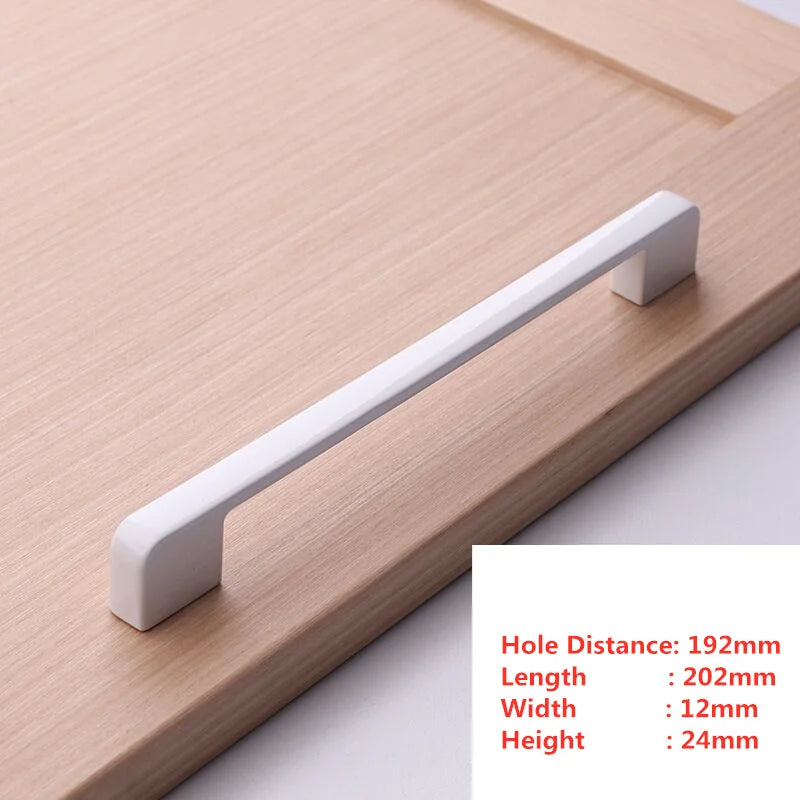 Handles Drawer Cabinet Furniture Kitchen Handles for Cabinet Knob Door Drawer Furniture Kitchen Knob Simplicity Fuji White