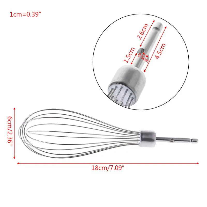 Electric Egg Beater Accessories Frother Mixer Whisk Stainless Steel Kitchen Tool Oct7 21 Dropship