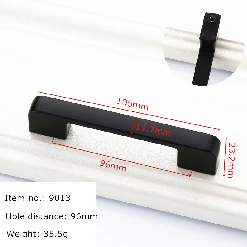 Black Handles for Furniture Cabinet Knobs and Handles Kitchen Handles Drawer Knobs Cabinet Pulls Cupboard Handles Knobs