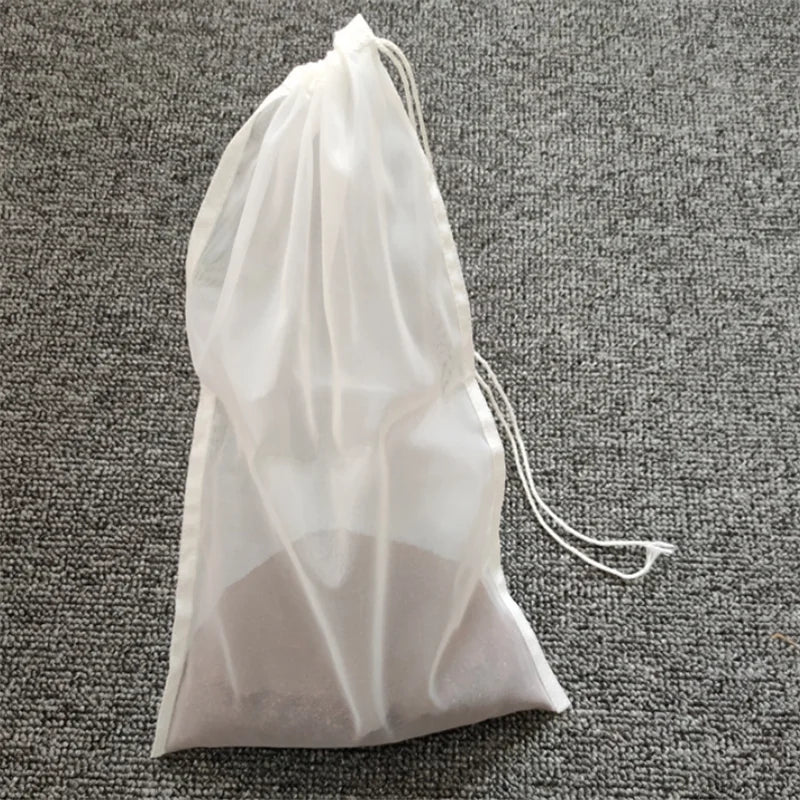 Food Grade Nylon Filter Bag Net 80Mesh Tea Beer Milk Coffee Oil Filtration Strainer Mesh Kitchen Filter Fabric Bags