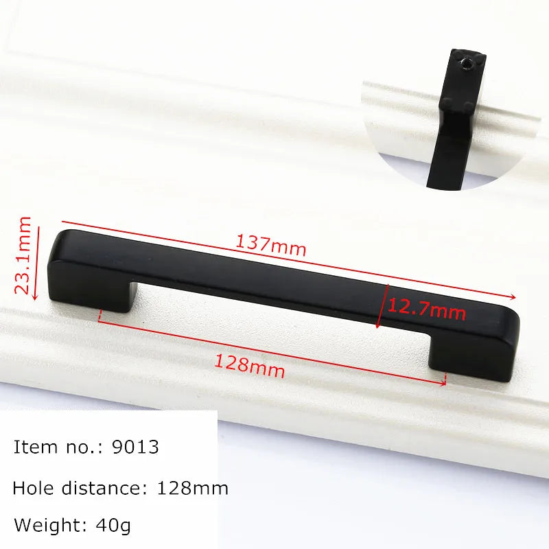 Black Handles for Furniture Cabinet Knobs and Handles Kitchen Handles Drawer Knobs Cabinet Pulls Cupboard Handles Knobs