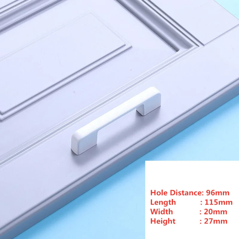 Handles Drawer Cabinet Furniture Kitchen Handles for Cabinet Knob Door Drawer Furniture Kitchen Knob Simplicity Fuji White