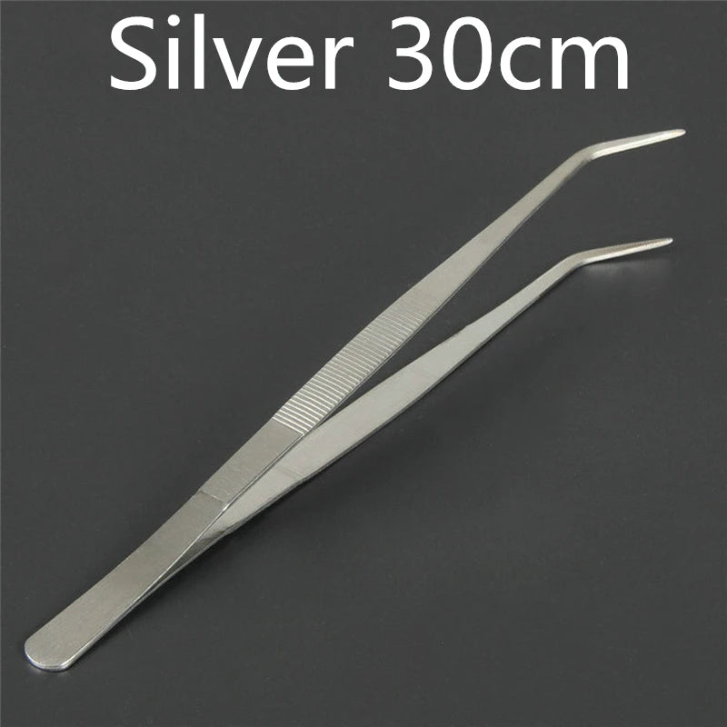 Stainless Steel Kitchen & Bar Tweezer Food Tongs Kitchen Cooking Medical Tweezer Copper/Gold/Black Plated