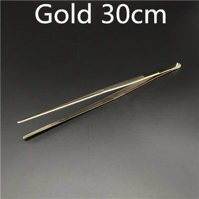 Stainless Steel Kitchen & Bar Tweezer Food Tongs Kitchen Cooking Medical Tweezer Copper/Gold/Black Plated