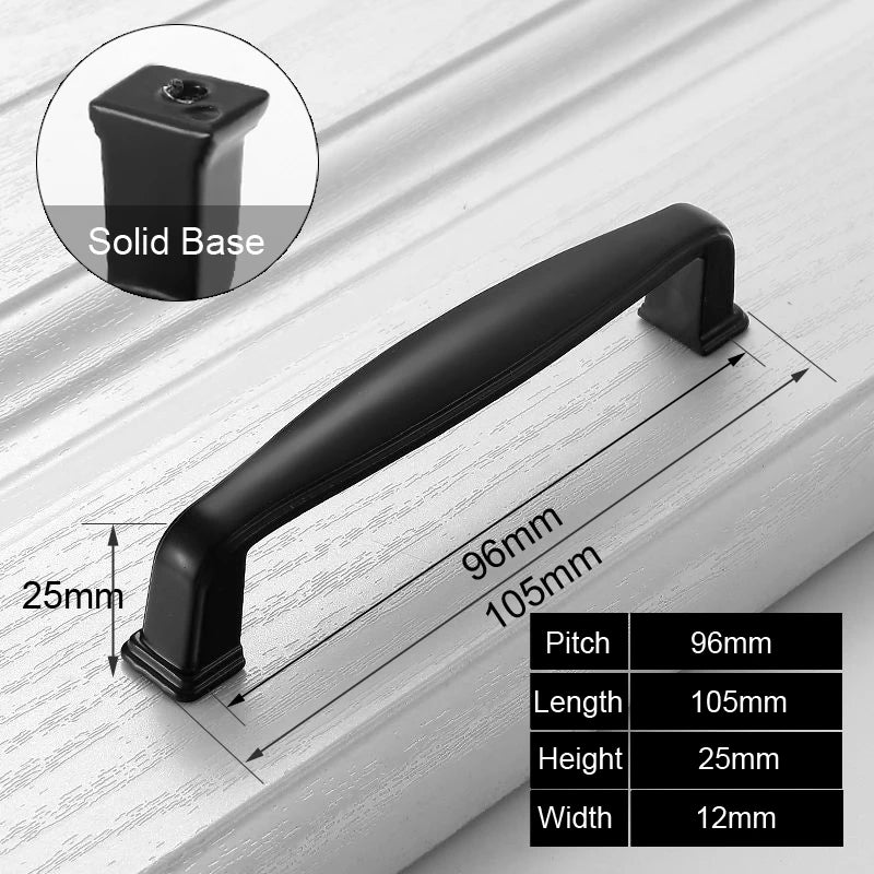 Black Handles for Furniture Cabinet Knobs And Handles Kitchen Handles Drawer Knobs Cabinet Pulls Cupboard Handles Knobs