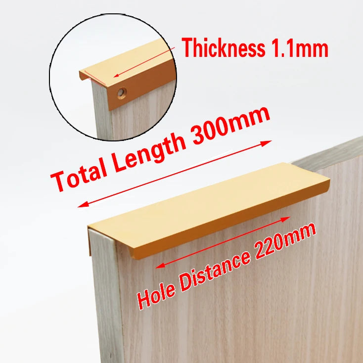 Cabinet Pulls Drawer Knobs  Black Silver Orange Gold Hidden  Handles Stainless Steel  Kitchen Cupboard Furniture Hardware