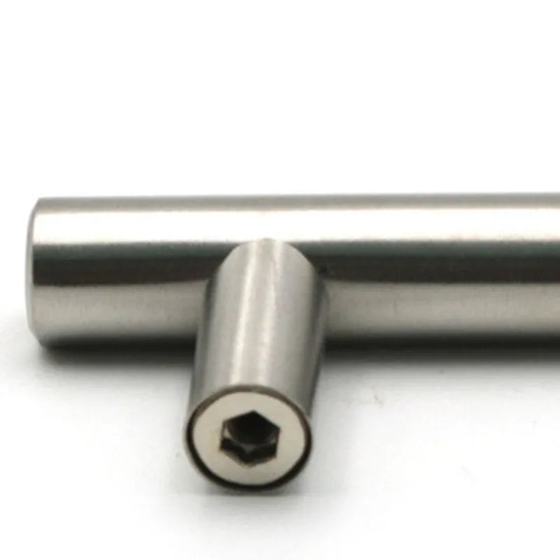 Modern Stainless Steel Kitchen Door Cabinet T Bar Handle Pull Knob cabinet knobs furniture handle cupboard drawer handle