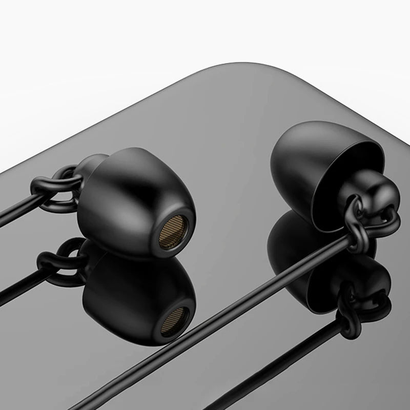 ASMR Earphone Hifi Headset Noise-Cancel Sleeping Earbud Soft Silicone Headset TPE Wire No Ear Pressure Earbuds For Xiaomi Huawei