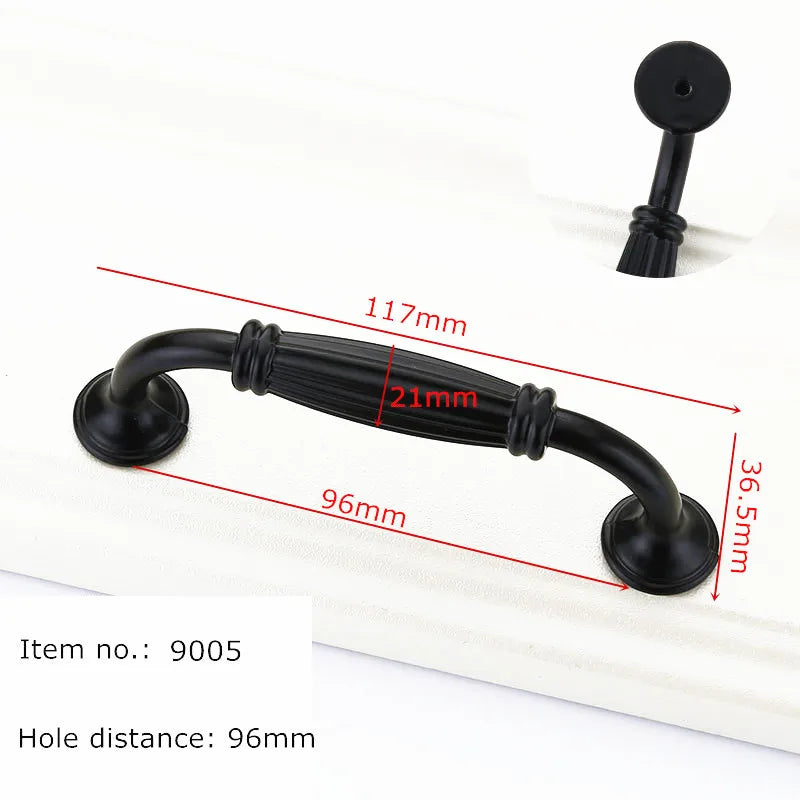 Black Handles for Furniture Cabinet Knobs and Handles Kitchen Handles Drawer Knobs Cabinet Pulls Cupboard Handles Knobs