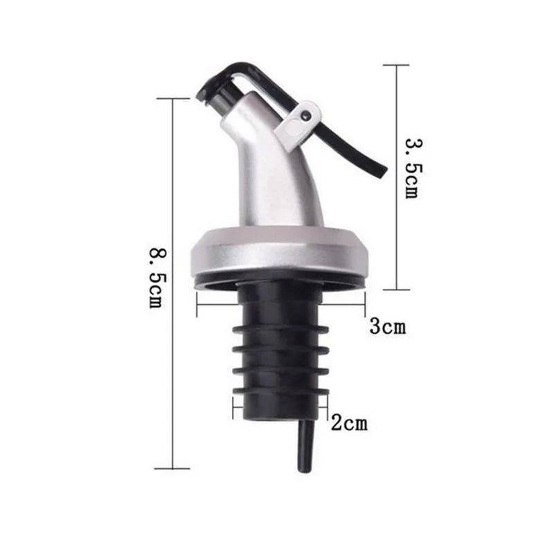 1/3Pcs Oil Bottle Stopper Lock Plug Seal Leak-proof Rubber Nozzle Sprayer Liquor Dispenser Wine Pourer Kitchen Bar Tool