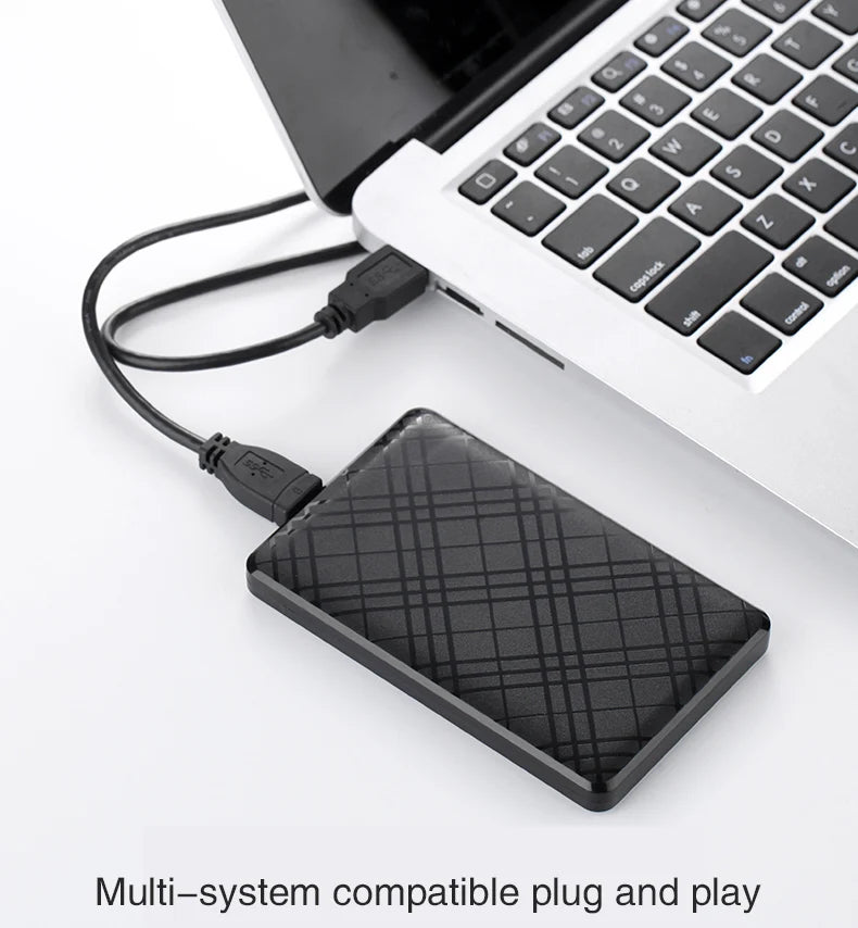 T43 Case Hd Externo USB 3 0 For 2.5 Inch SATA2 3 Hard Drive Box Mobile HDD Case With Cable Support 6TB High Speed HDD Enclosure