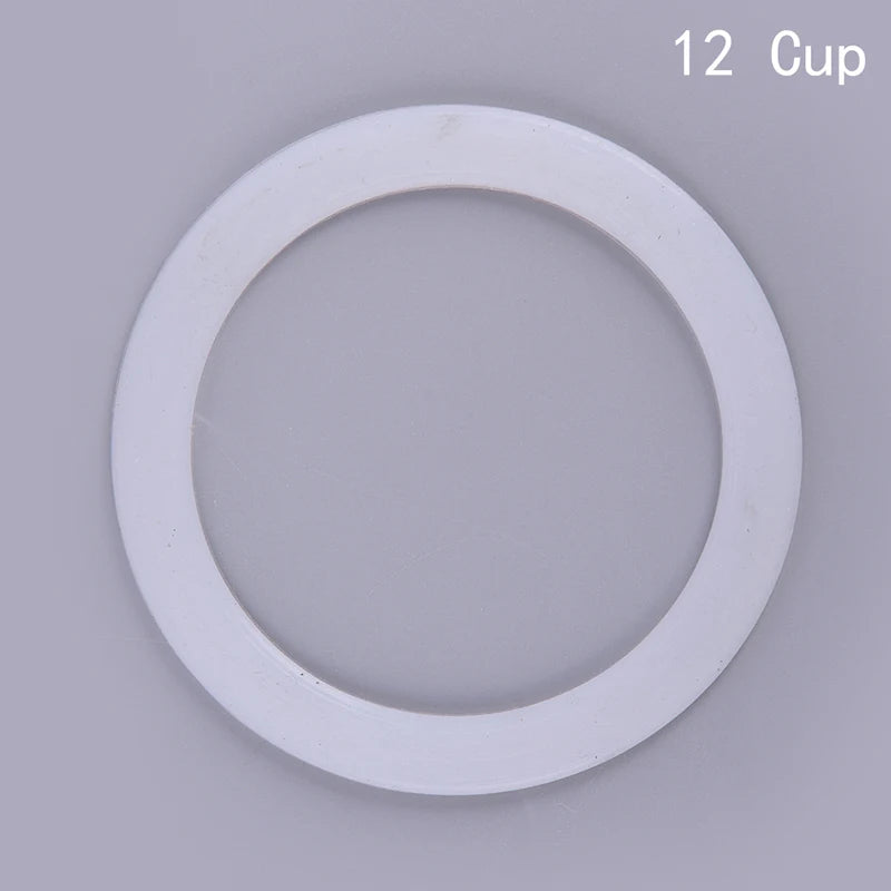 2 Pcs/lot Milky White Silicone Seal Ring Flexible Washer Gasket Ring Kitchen Coffee Parts Makers Accessories