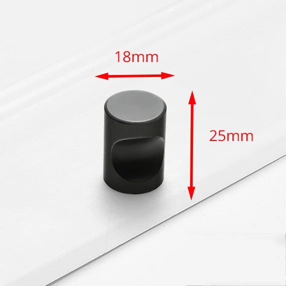 KAK Fashion Black Hidden Cabinet Handles Aluminum Alloy Kitchen Handles Cupboard Pulls Drawer Knobs Furniture Room Door Hardware