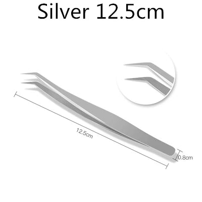 Stainless Steel Kitchen & Bar Tweezer Food Tongs Kitchen Cooking Medical Tweezer Copper/Gold/Black Plated