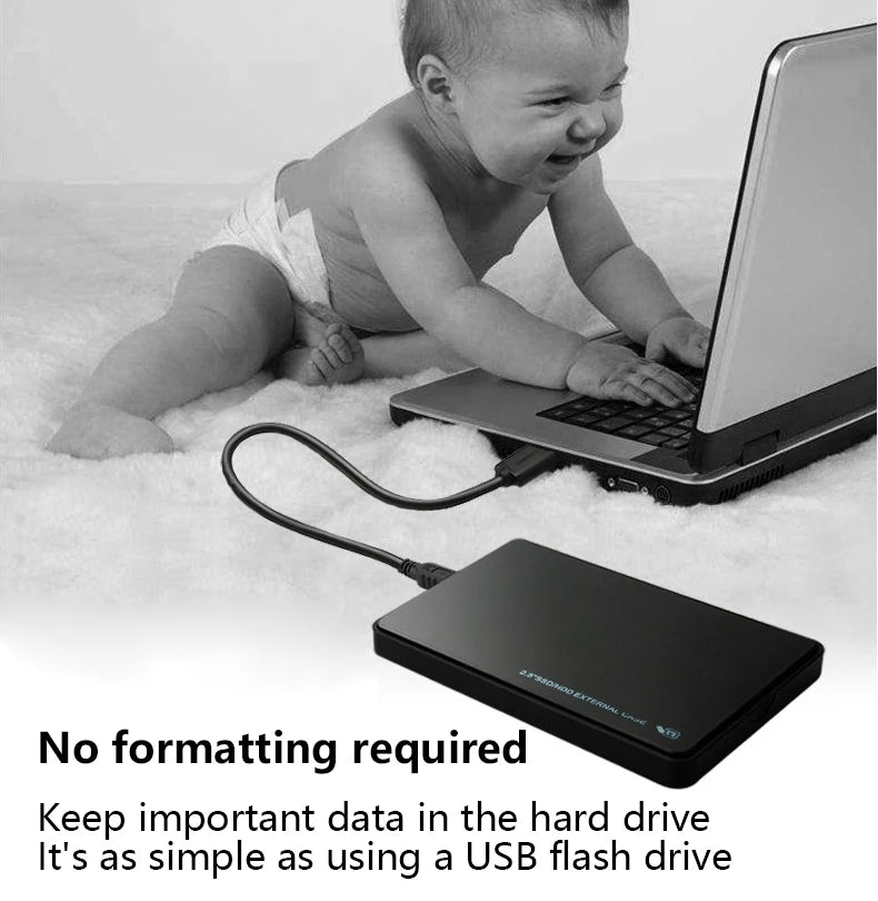 T43 Case Hd Externo USB 3 0 For 2.5 Inch SATA2 3 Hard Drive Box Mobile HDD Case With Cable Support 6TB High Speed HDD Enclosure