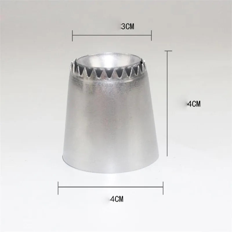 2 Sizes Diy Nozzle Stainless Steel Dessert Cake Decorating Tips Kitchen Accessories Cookie Bis Icing Piping Cream Pastry Bag