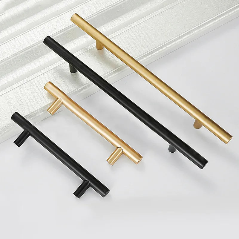 Stainless Steel Straight Cupboard Handles Knobs Brushed Black Gold Kitchen Door Handles Cabinet Pull Furniture Handle Muebles
