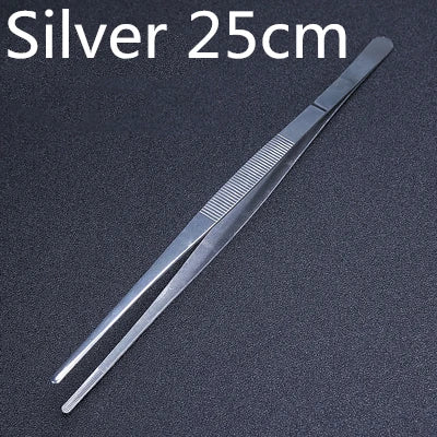 Stainless Steel Kitchen & Bar Tweezer Food Tongs Kitchen Cooking Medical Tweezer Copper/Gold/Black Plated