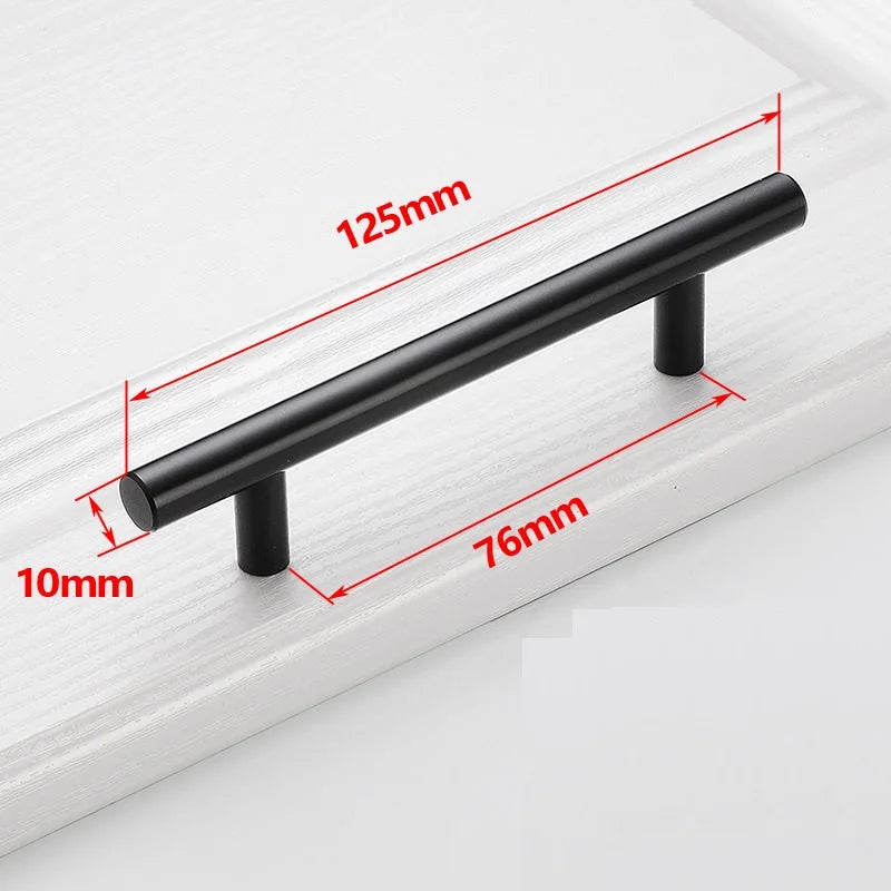 Stainless Steel Straight Cupboard Handles Knobs Brushed Black Gold Kitchen Door Handles Cabinet Pull Furniture Handle Muebles