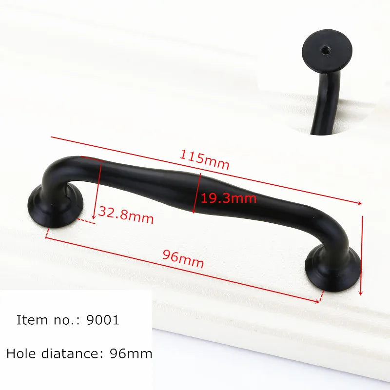 Black Handles for Furniture Cabinet Knobs and Handles Kitchen Handles Drawer Knobs Cabinet Pulls Cupboard Handles Knobs