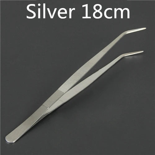 Stainless Steel Kitchen & Bar Tweezer Food Tongs Kitchen Cooking Medical Tweezer Copper/Gold/Black Plated