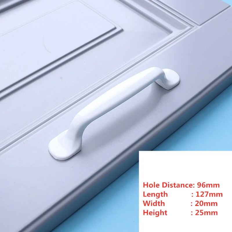 Handles Drawer Cabinet Furniture Kitchen Handles for Cabinet Knob Door Drawer Furniture Kitchen Knob Simplicity Fuji White