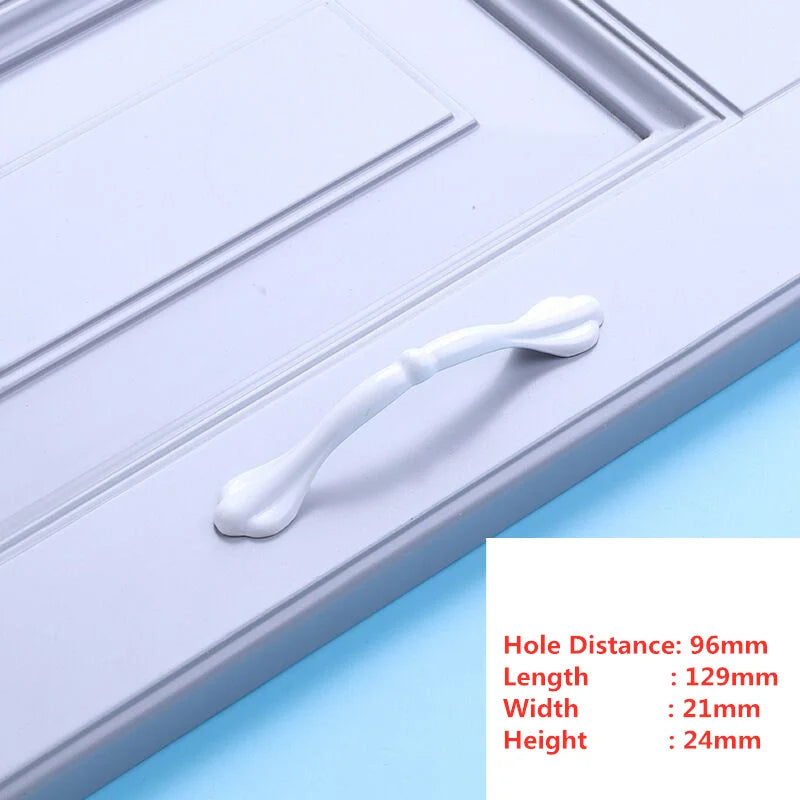 Handles Drawer Cabinet Furniture Kitchen Handles for Cabinet Knob Door Drawer Furniture Kitchen Knob Simplicity Fuji White