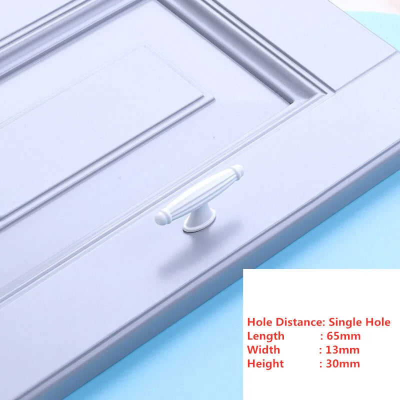 Handles Drawer Cabinet Furniture Kitchen Handles for Cabinet Knob Door Drawer Furniture Kitchen Knob Simplicity Fuji White