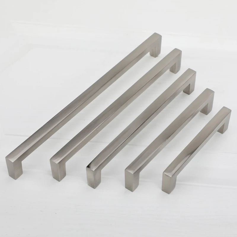 NAIERDI Aluminum Alloy Kitchen Door Handles Cabinet Handles Drawer Knobs Wardrobe Door Handles Brushed Modern Style Hardware