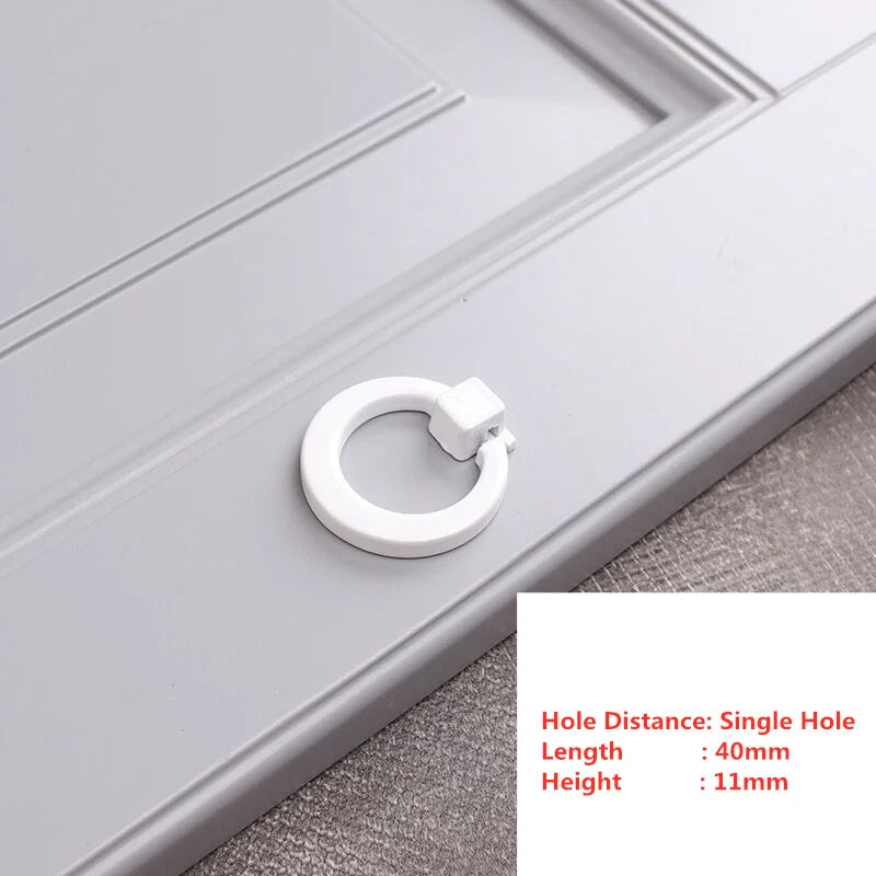 Handles Drawer Cabinet Furniture Kitchen Handles for Cabinet Knob Door Drawer Furniture Kitchen Knob Simplicity Fuji White