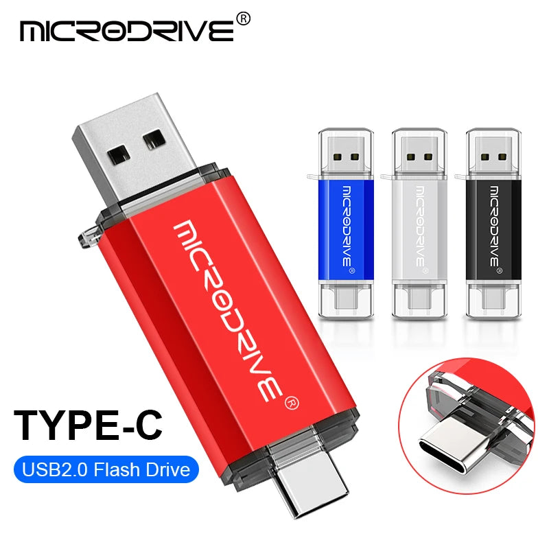 Type C USB Flash Drive 128MB 1GB 2GB 4GB 8GB 16GB 32GB 64GB 128GB for Andriods Smart Phone Memory MINI USB Stick USB C