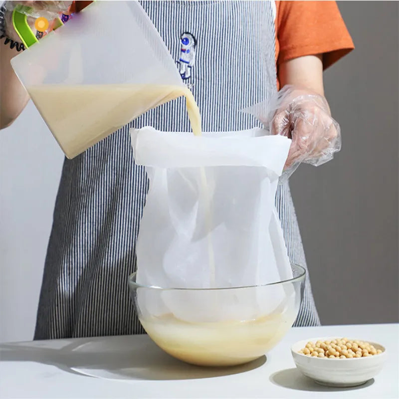 Food Grade Nylon Filter Bag Net 80Mesh Tea Beer Milk Coffee Oil Filtration Strainer Mesh Kitchen Filter Fabric Bags