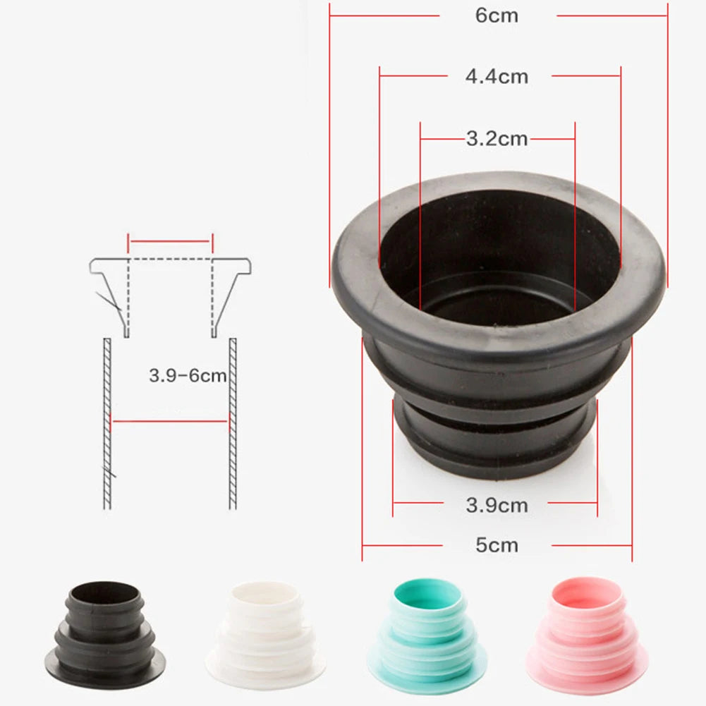 Bathroom Kitchen Floor Drain Pipe Sewer Anti Odor Seal Ring Washer Sealing Plug
