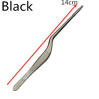 Stainless Steel Kitchen & Bar Tweezer Food Tongs Kitchen Cooking Medical Tweezer Copper/Gold/Black Plated