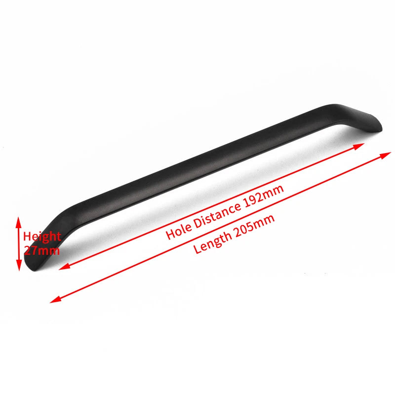 KAK Aluminium Alloy Black Cabinet Knobs Kitchen Cabinet Handles Drawer Knobs Pulls Black Furniture Handle Cabinet Hardware