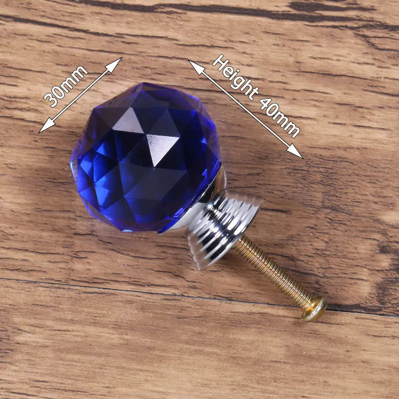 KAK Fashion Crystal Cabinet Knobs and Handles Colorful Crystal Dresser Drawer Knobs Kitchen Handles Furniture Handle Hardware