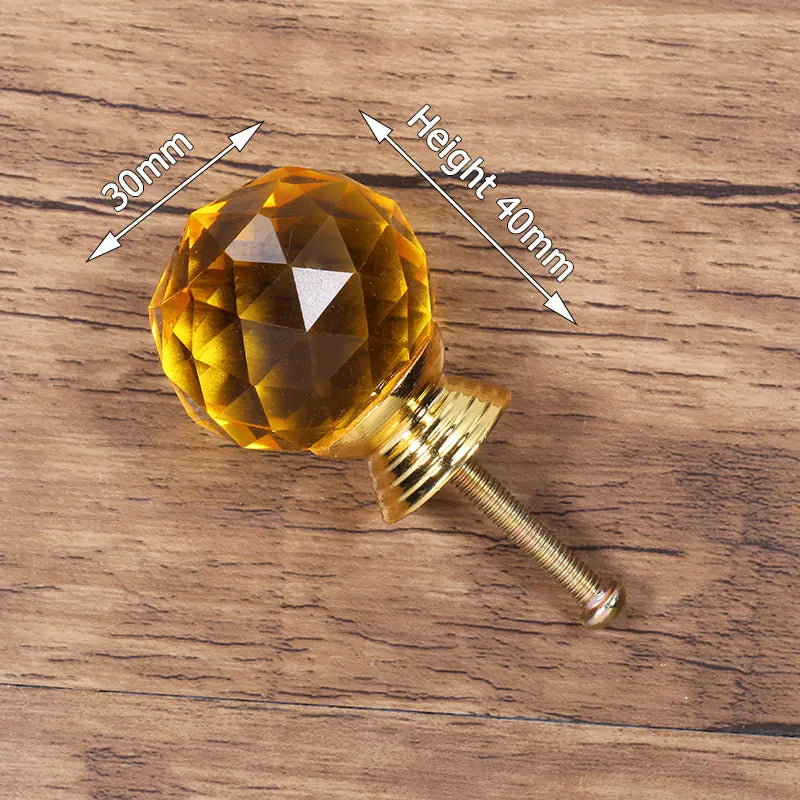KAK Fashion Crystal Cabinet Knobs and Handles Colorful Crystal Dresser Drawer Knobs Kitchen Handles Furniture Handle Hardware