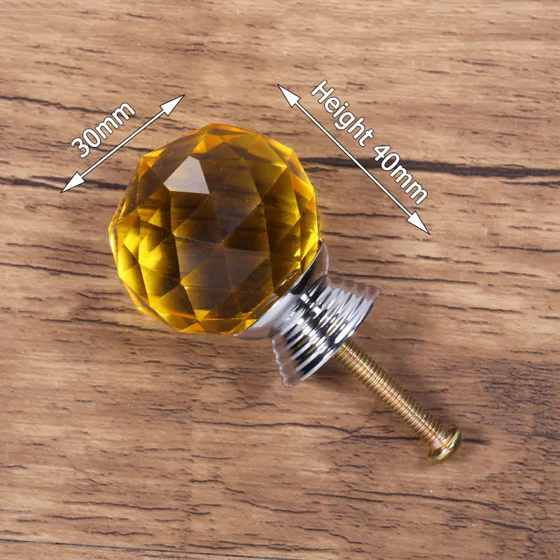 KAK Fashion Crystal Cabinet Knobs and Handles Colorful Crystal Dresser Drawer Knobs Kitchen Handles Furniture Handle Hardware