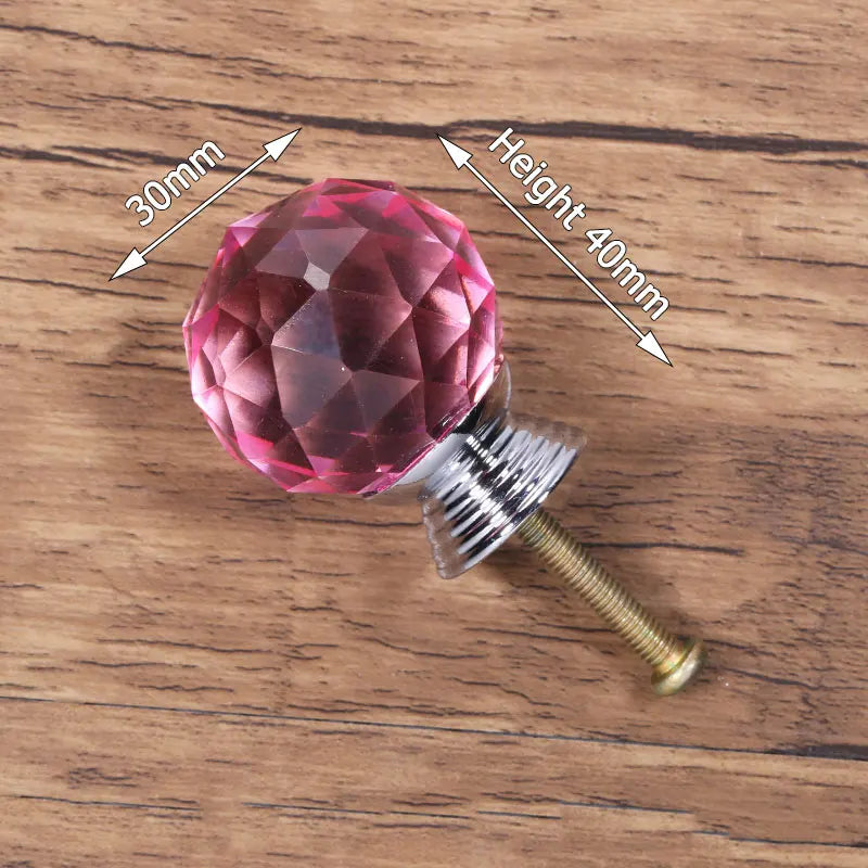 KAK Fashion Crystal Cabinet Knobs and Handles Colorful Crystal Dresser Drawer Knobs Kitchen Handles Furniture Handle Hardware