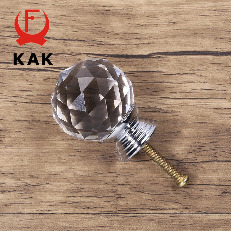 KAK Fashion Crystal Cabinet Knobs and Handles Colorful Crystal Dresser Drawer Knobs Kitchen Handles Furniture Handle Hardware