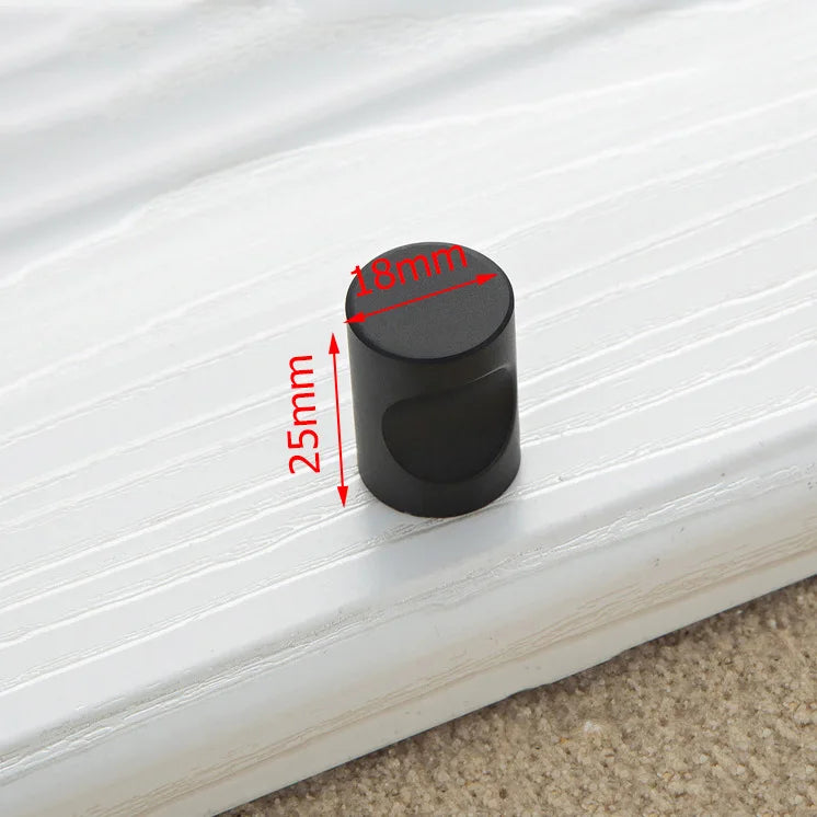 KAK Aluminium Alloy Black Cabinet Knobs Kitchen Cabinet Handles Drawer Knobs Pulls Black Furniture Handle Cabinet Hardware