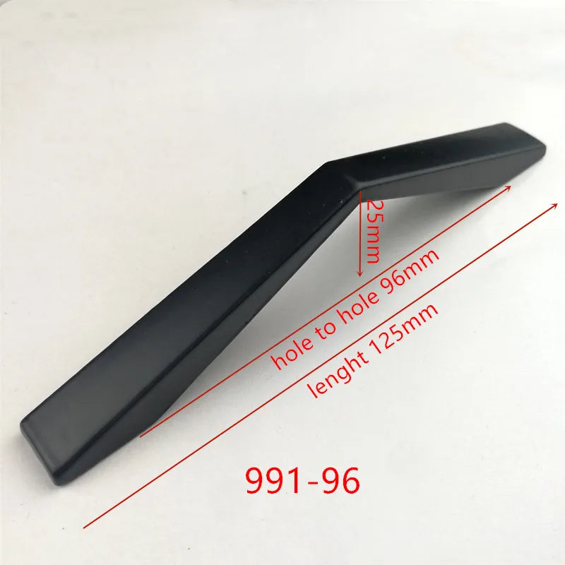 Hole Spacing 96mm Zinc Alloy Black Cabinet Handles American Style Kitchen Door Pulls Drawer Knobs Furniture Handle