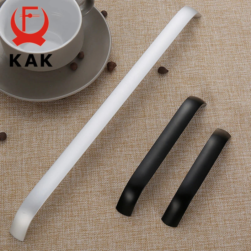 KAK Aluminium Alloy Black Cabinet Knobs Kitchen Cabinet Handles Drawer Knobs Pulls Black Furniture Handle Cabinet Hardware