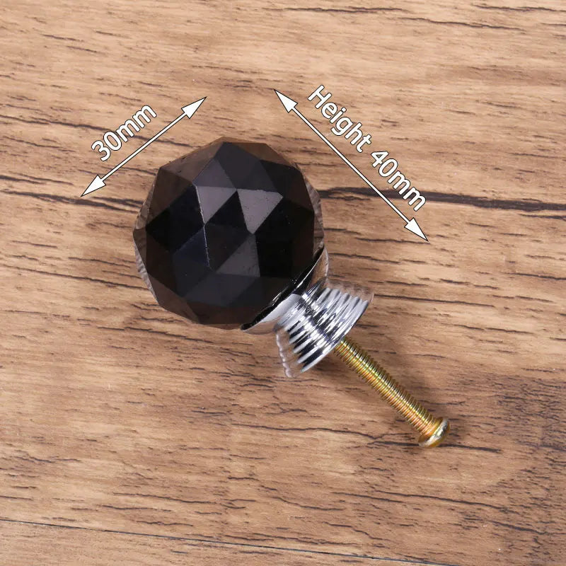 KAK Fashion Crystal Cabinet Knobs and Handles Colorful Crystal Dresser Drawer Knobs Kitchen Handles Furniture Handle Hardware