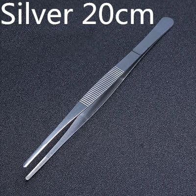 Stainless Steel Kitchen & Bar Tweezer Food Tongs Kitchen Cooking Medical Tweezer Copper/Gold/Black Plated