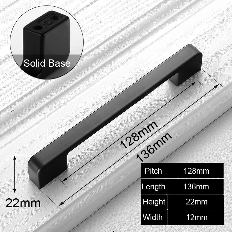 Black Handles for Furniture Cabinet Knobs And Handles Kitchen Handles Drawer Knobs Cabinet Pulls Cupboard Handles Knobs