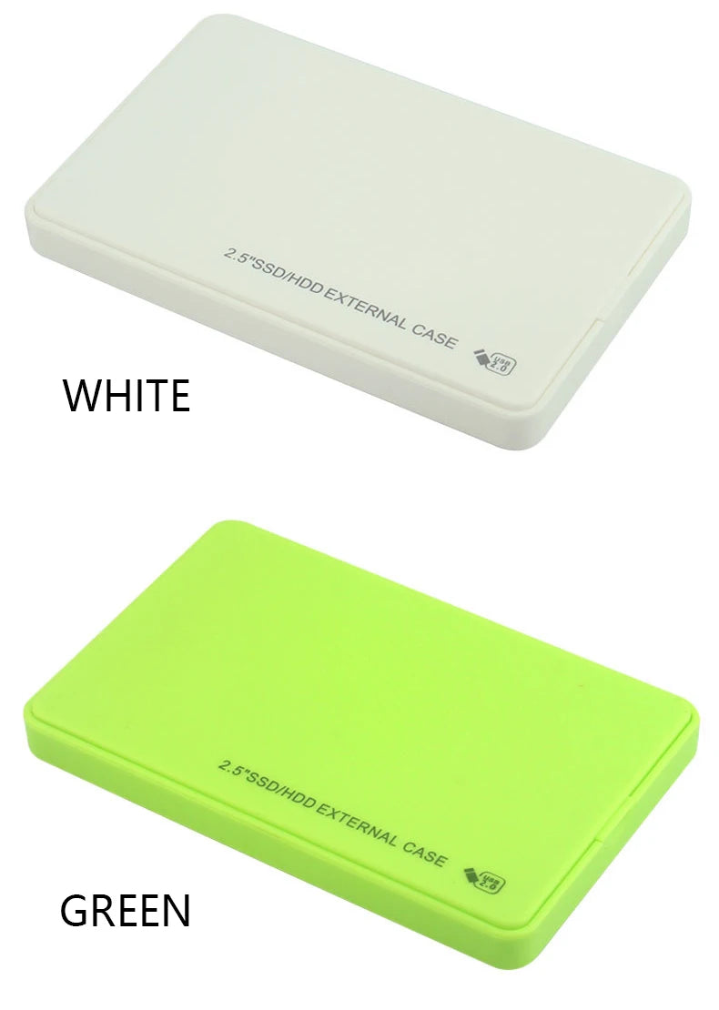 T43 Case Hd Externo USB 3 0 For 2.5 Inch SATA2 3 Hard Drive Box Mobile HDD Case With Cable Support 6TB High Speed HDD Enclosure